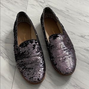 Sequin Loafers